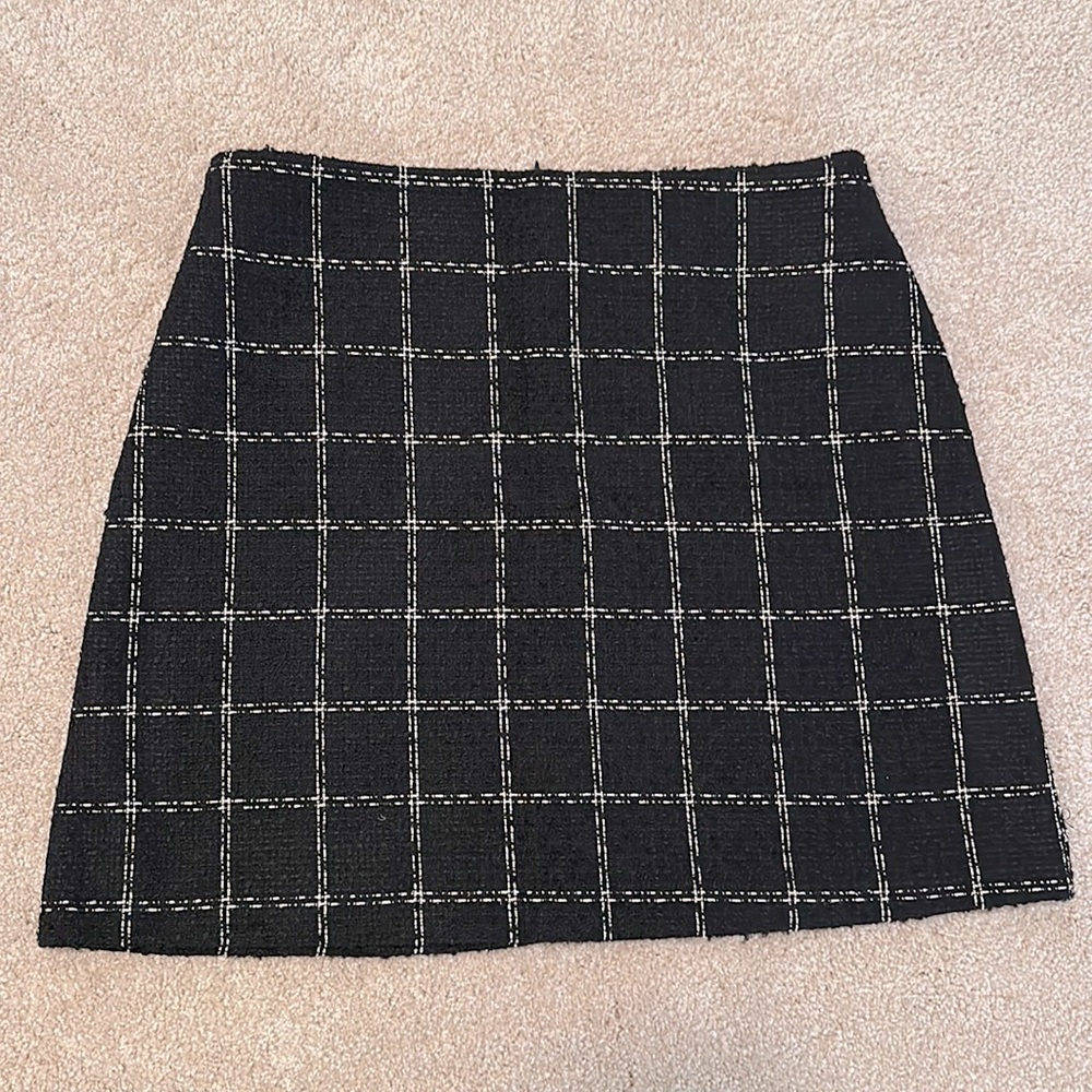 Black mini skirt
